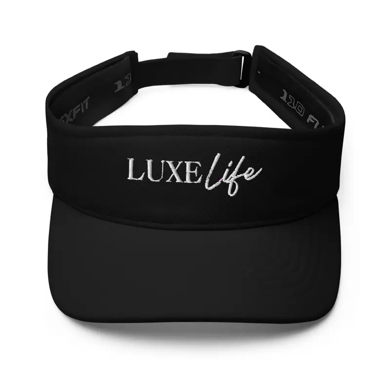 LUXE Life White Logo Visor