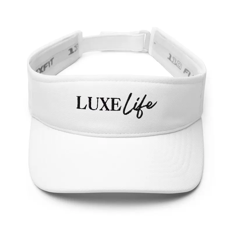 LUXE Life Black Logo Visor